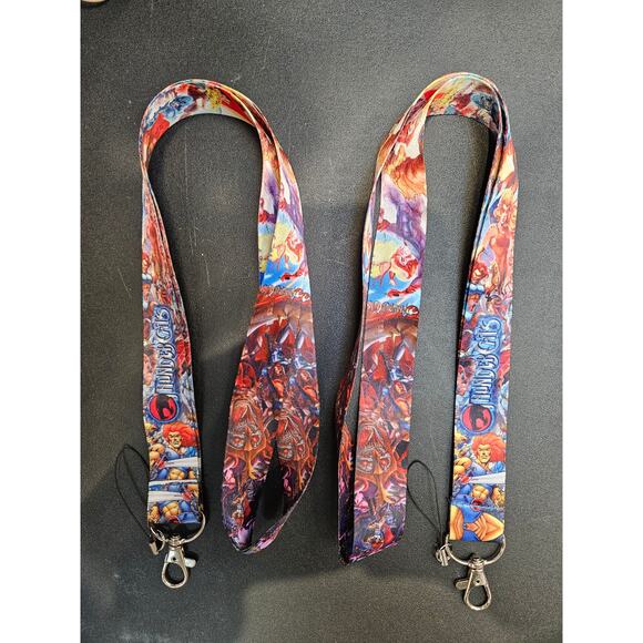 2 Masterpiece Cartoon Classic Thundercats Lanyards with metal clip - Picture 1 of 7